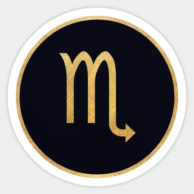 Scorpio Zodiac Sign Symbol Sticker by MadCanvas